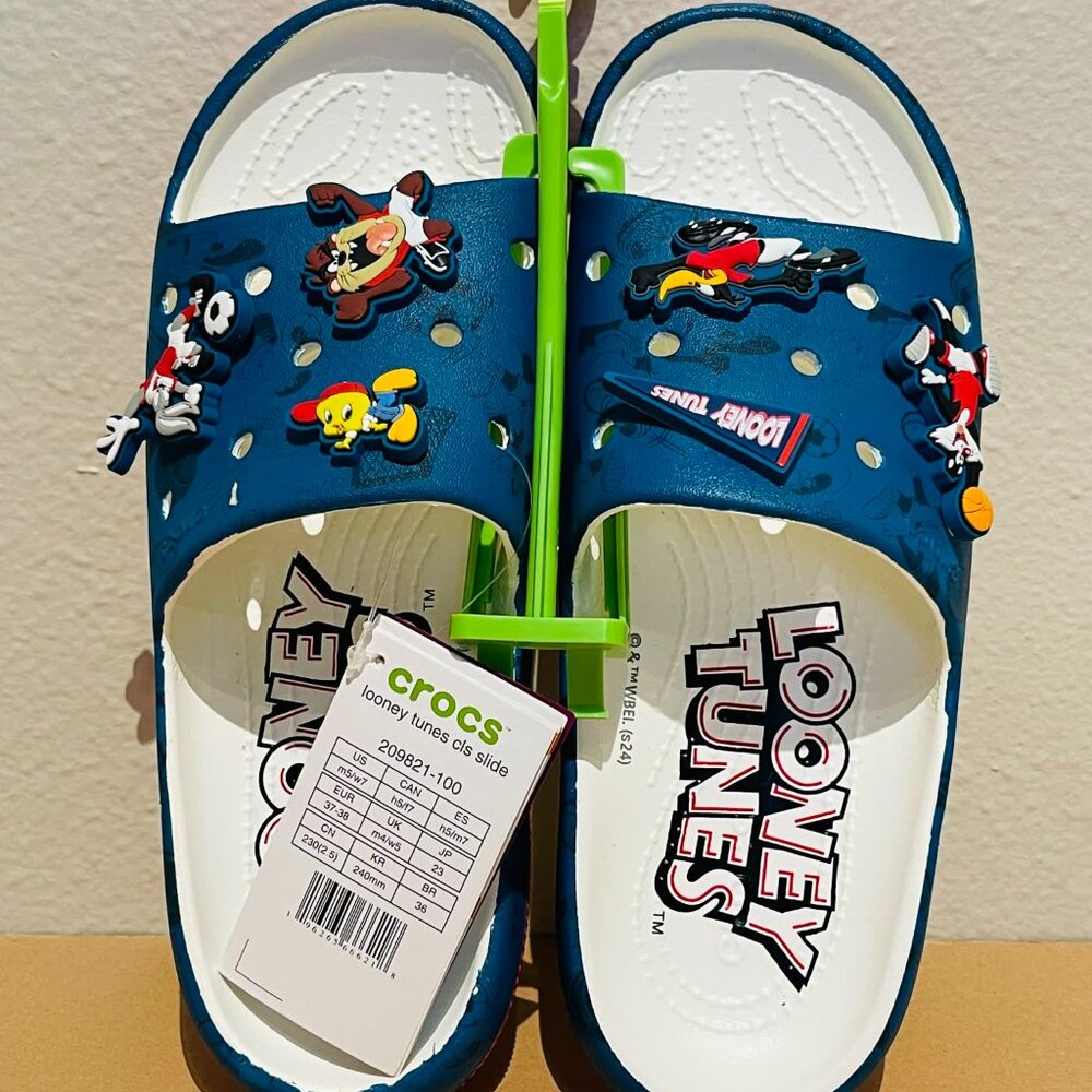 Crocs Adult Looney Tunes Classic Slides - New with Tags